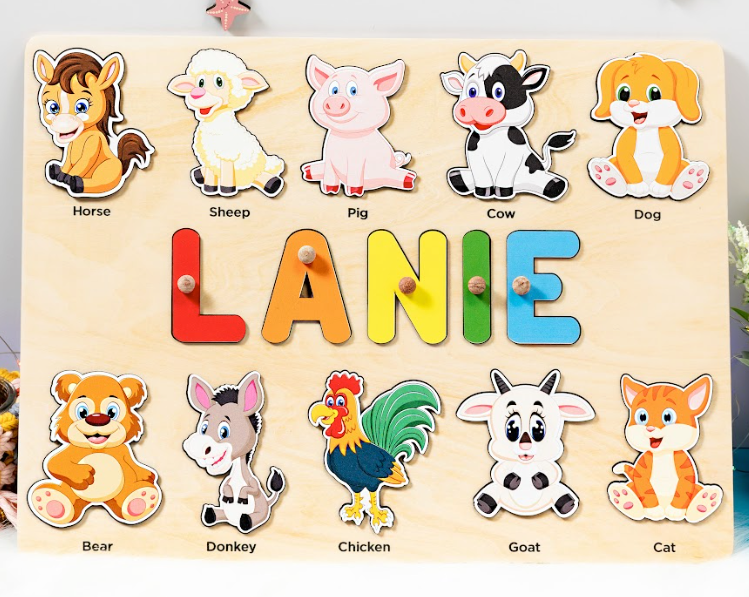 Ghép hình gỗ tùy chỉnh - Animal style 35 - Size XL