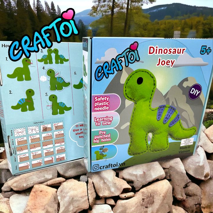 Bộ Thủ Công Trẻ Tự Làm Thú Bông DINOSAUR JOEY