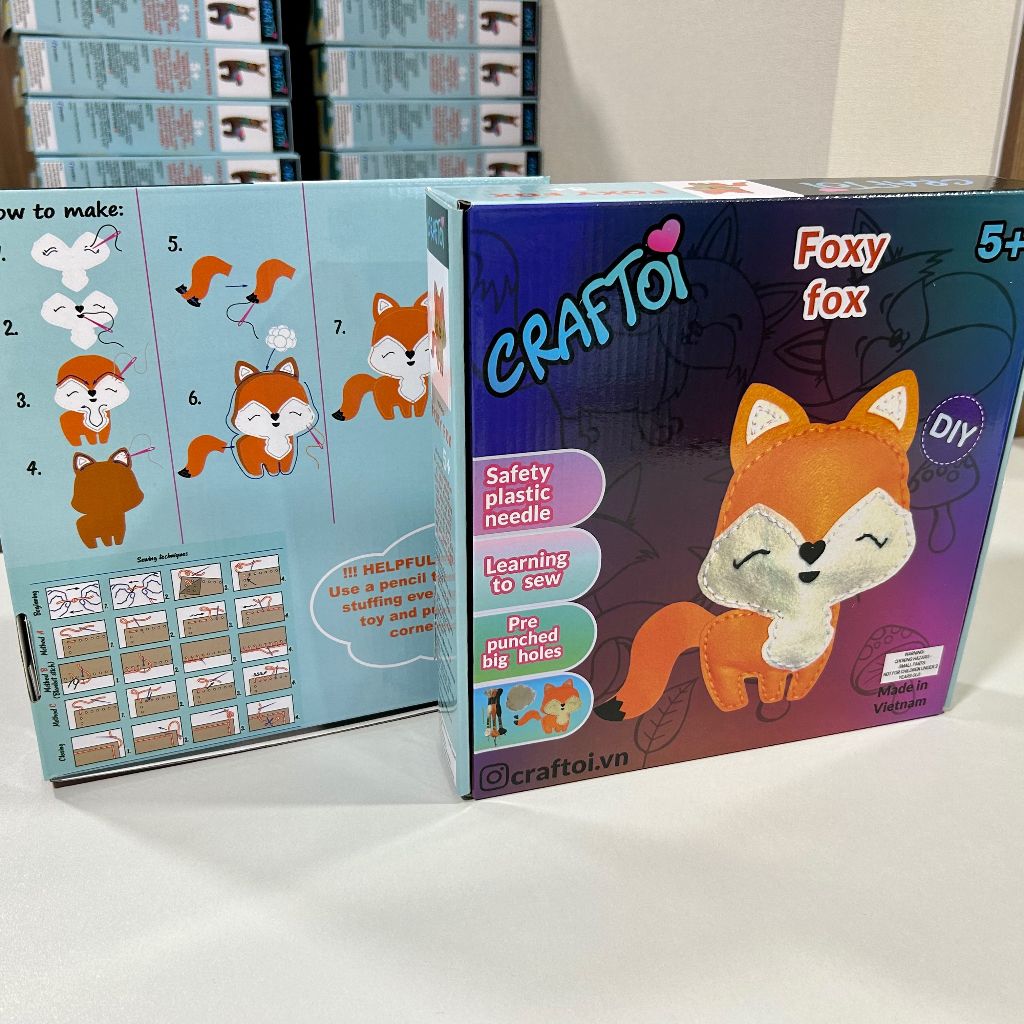 Bộ Thủ Công Trẻ Tự Làm Thú Bông FOX FOXY