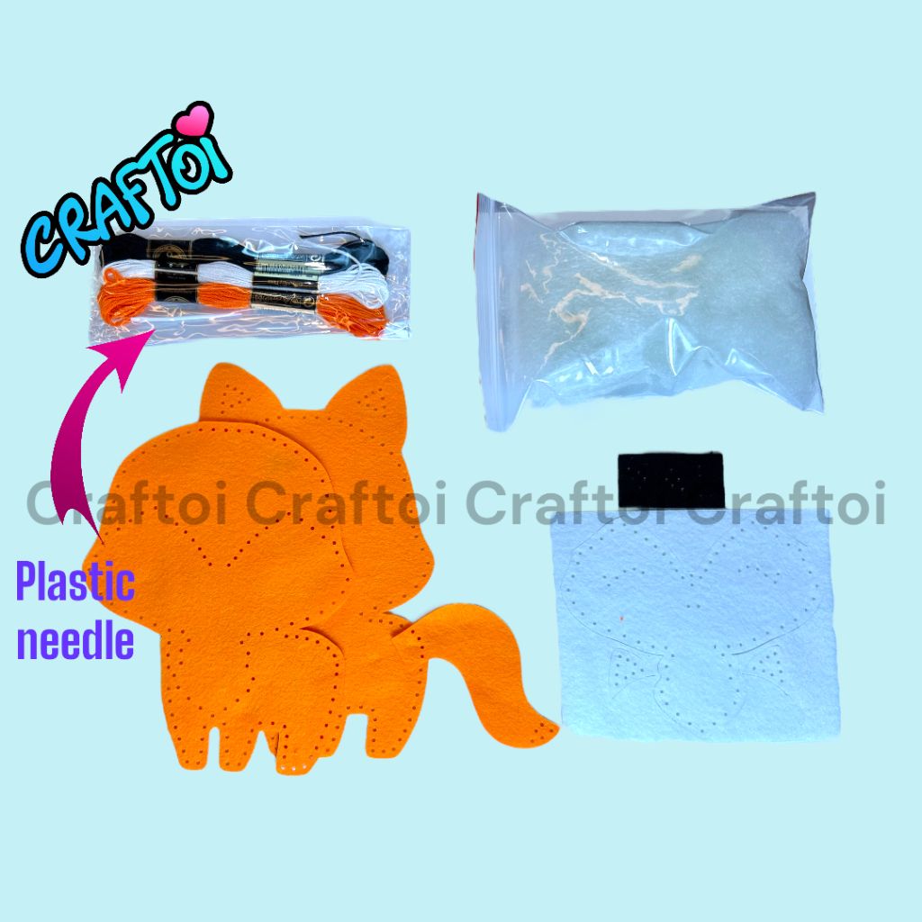 Bộ Thủ Công Trẻ Tự Làm Thú Bông FOX FOXY