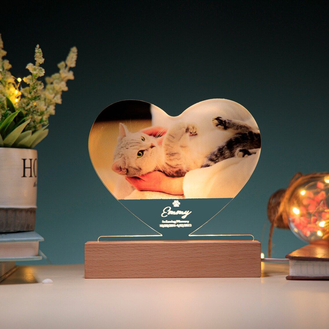 Acrylic night light - UV Color - Pets collection
