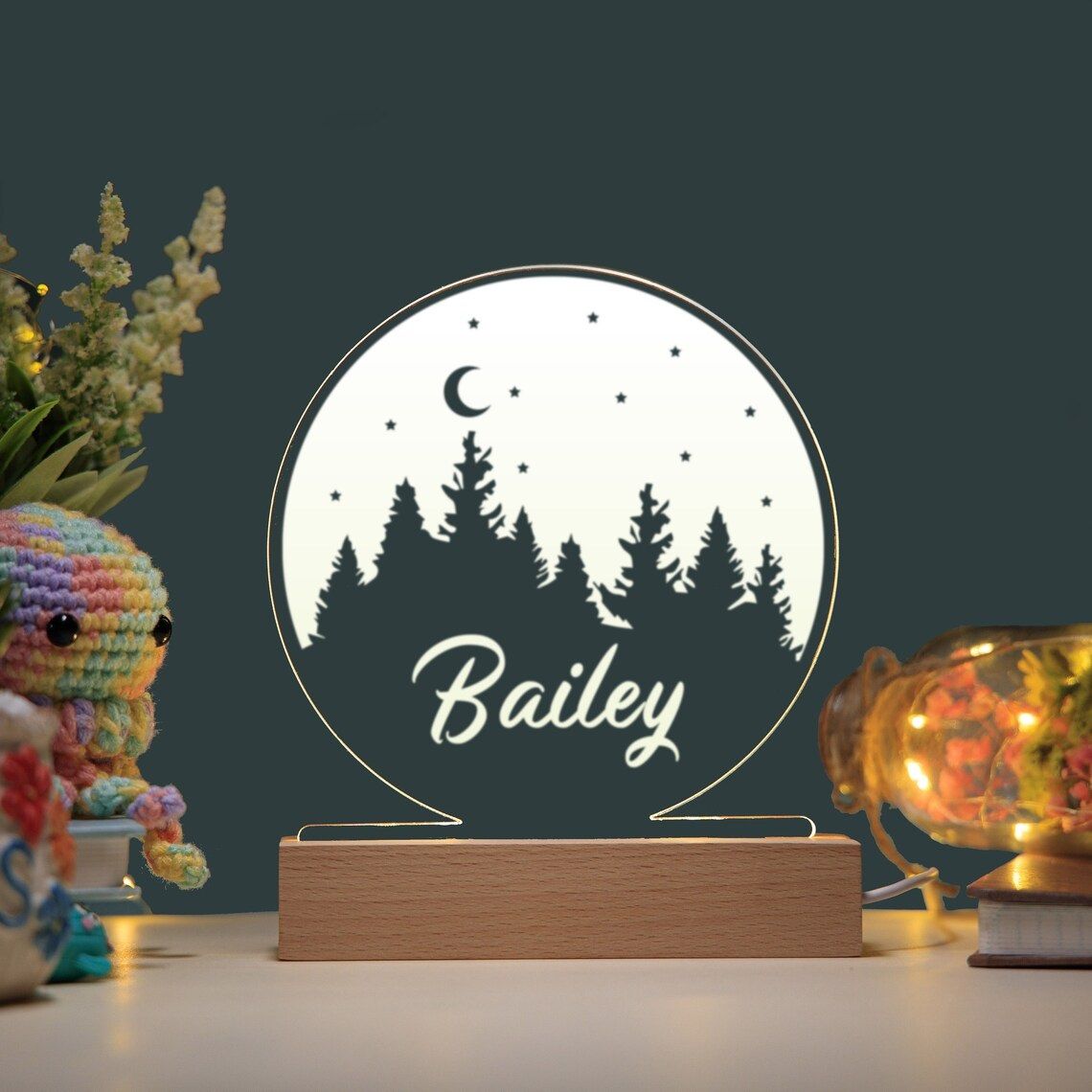 Acrylic night light - Kids collection - Good night
