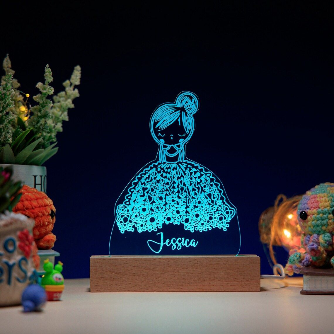 Acrylic night light - Kids collection - Good night