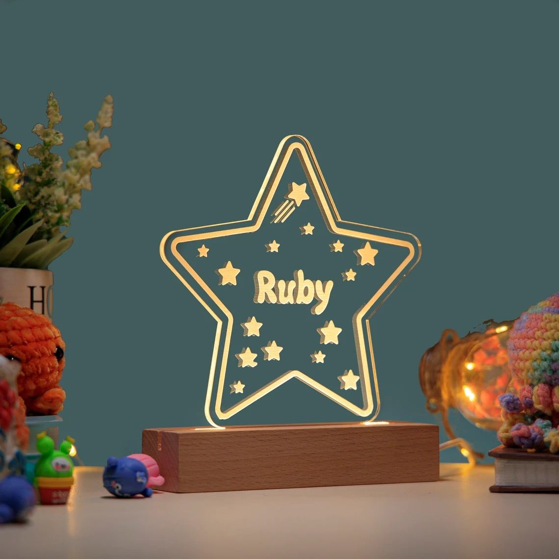 Acrylic night light - Kids collection - Good night