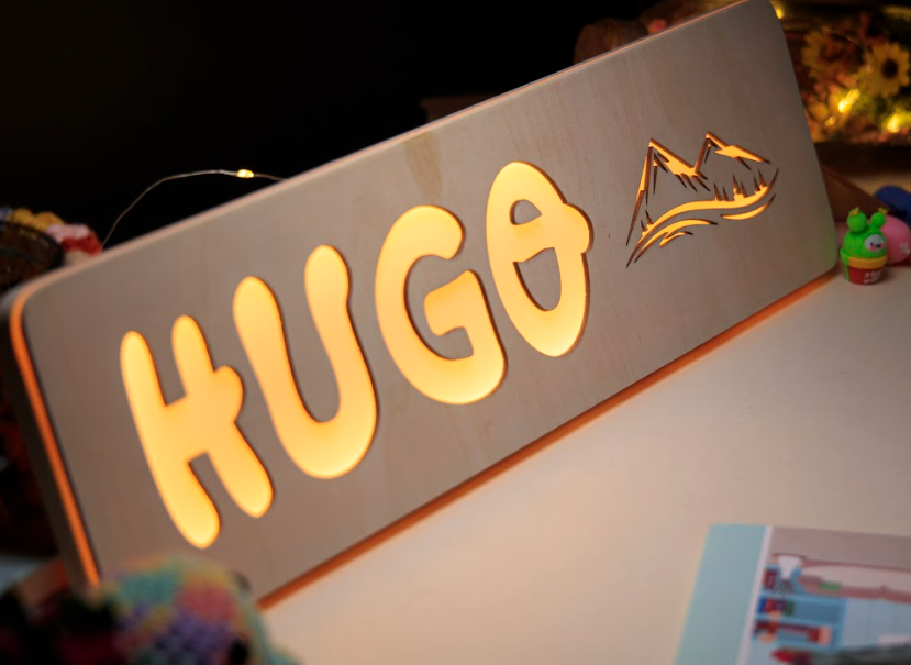 Custom Wooden night light