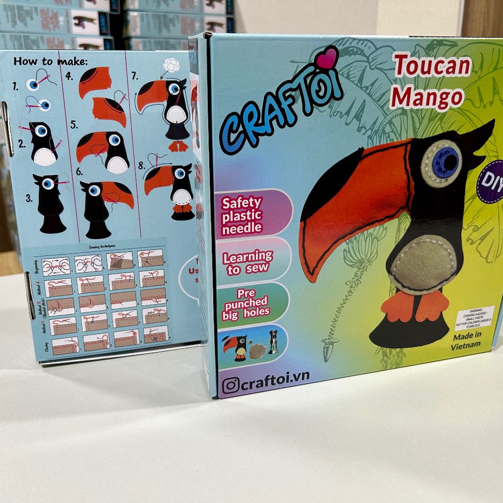 Bộ Thủ Công Trẻ Tự Làm Thú Bông TOUCAN MANGO