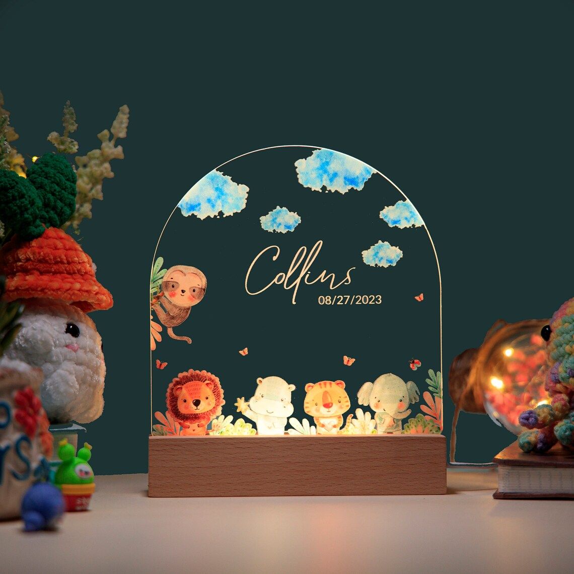 Acrylic night light - UV Color - Kids collection