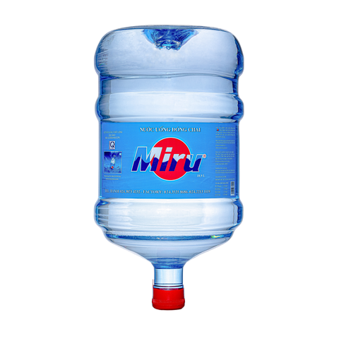 Nước uống đóng chai MIRU bình 18.9L (Không vòi)