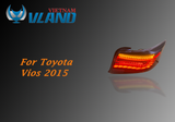  1 Cặp Đèn hậu Toyota Vios 2015 Mẫu Vảy Rồng 
