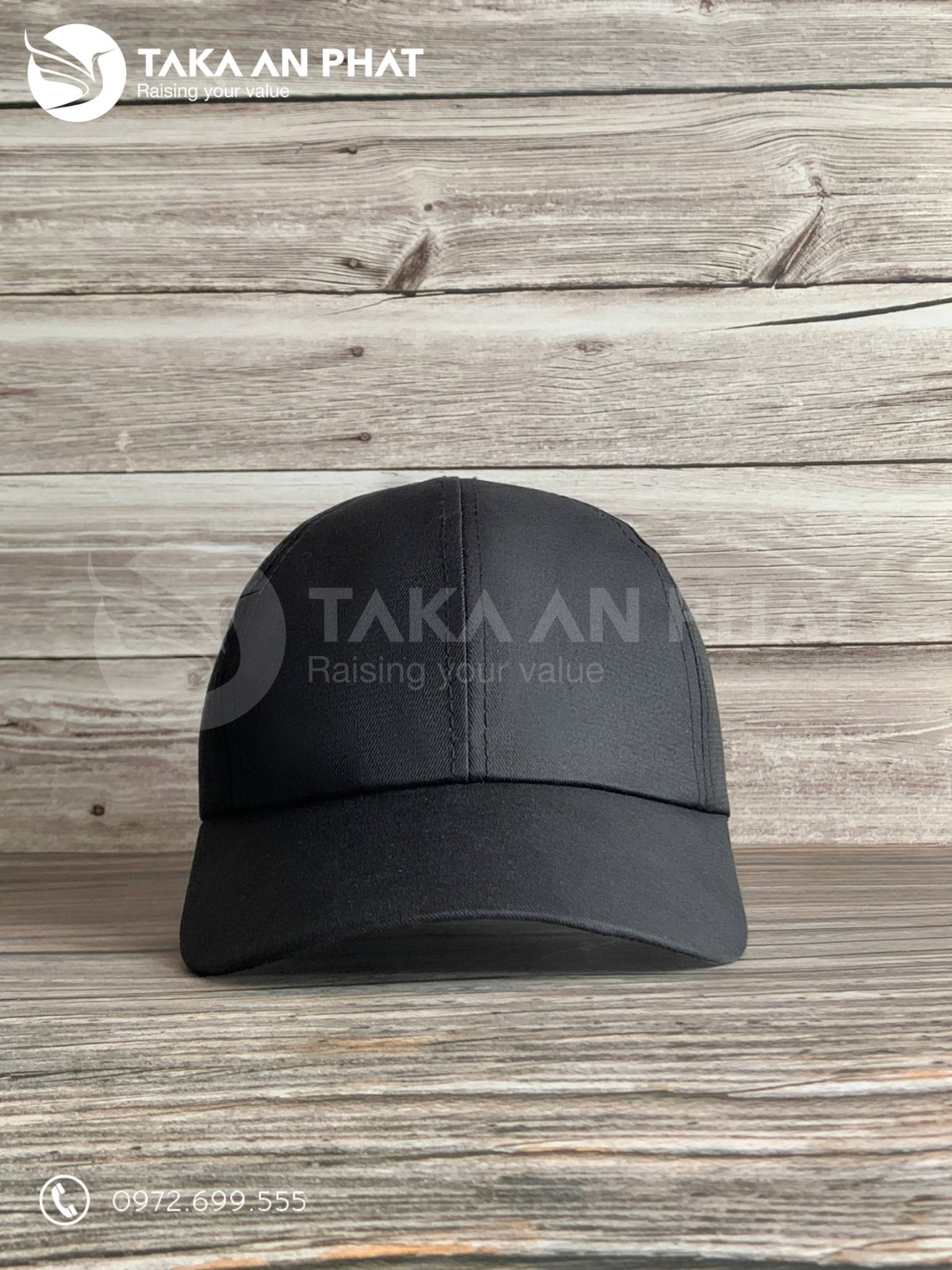 Mũ Lưỡi Trai Đen Trơn
