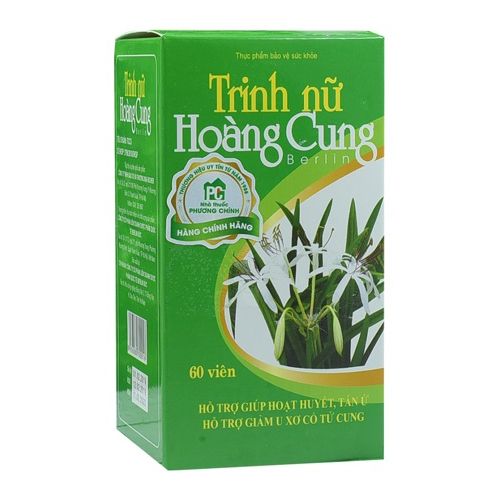 Viên uống Trinh Nữ Hoàng Cung An Phát giảm sự tiến triển của u xơ tử cung và phì đại lành tính tiền liệt tuyến (60 viên)