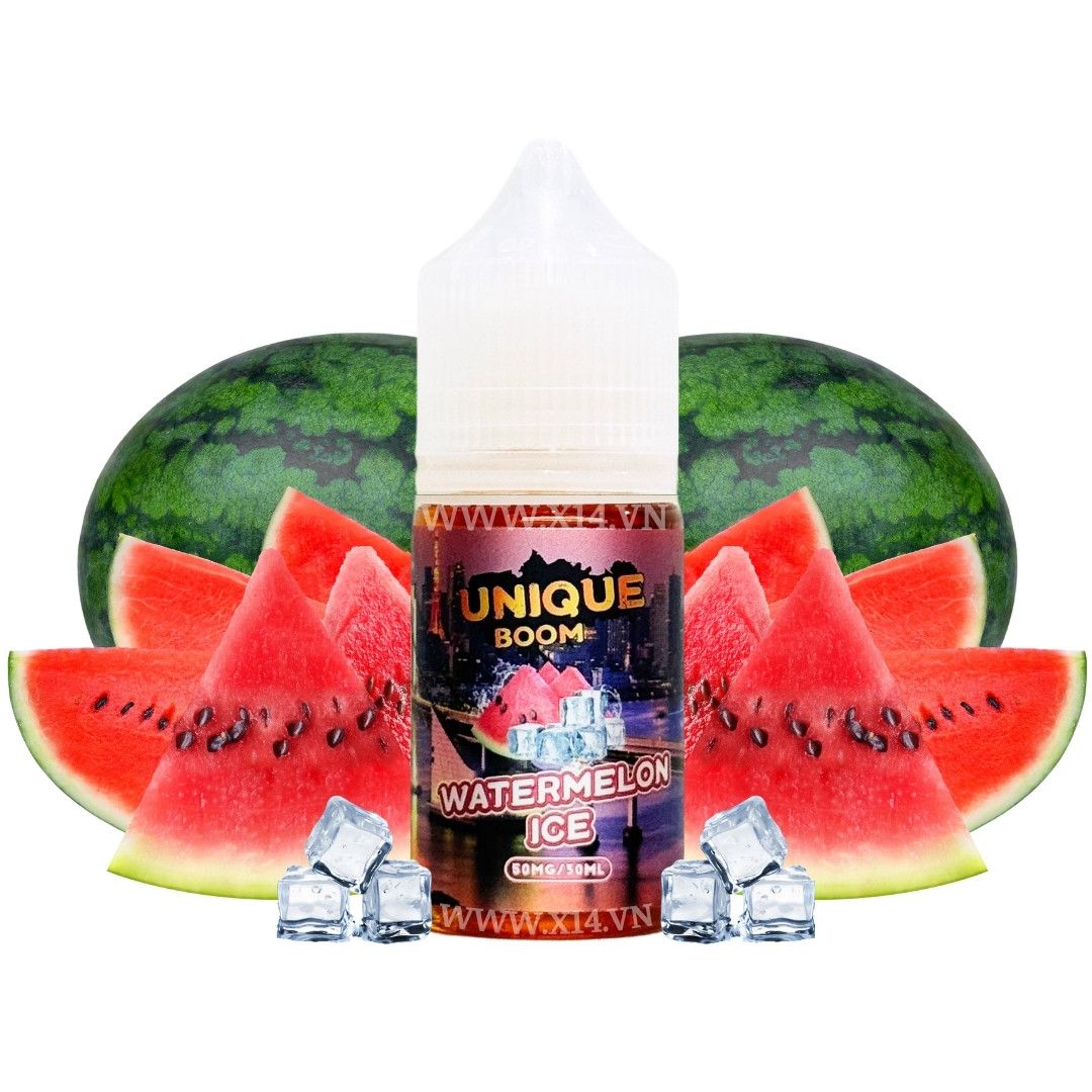 Unique Dưa Hấu Lạnh (Watermelon Ice) 30ml Saltnic