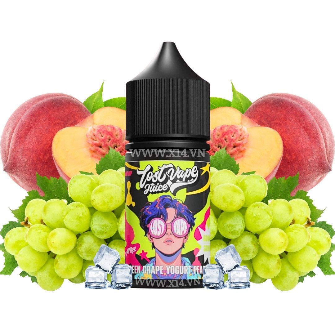 Lostvape Sữa Chua Đào Nho Xanh (Green Grape Yogurt Peach) 30ml Saltnic