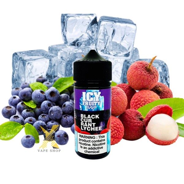 Icy Fruity Vải Lý Chua Lạnh (Lychee Blackcurrant) 100ml Freebase
