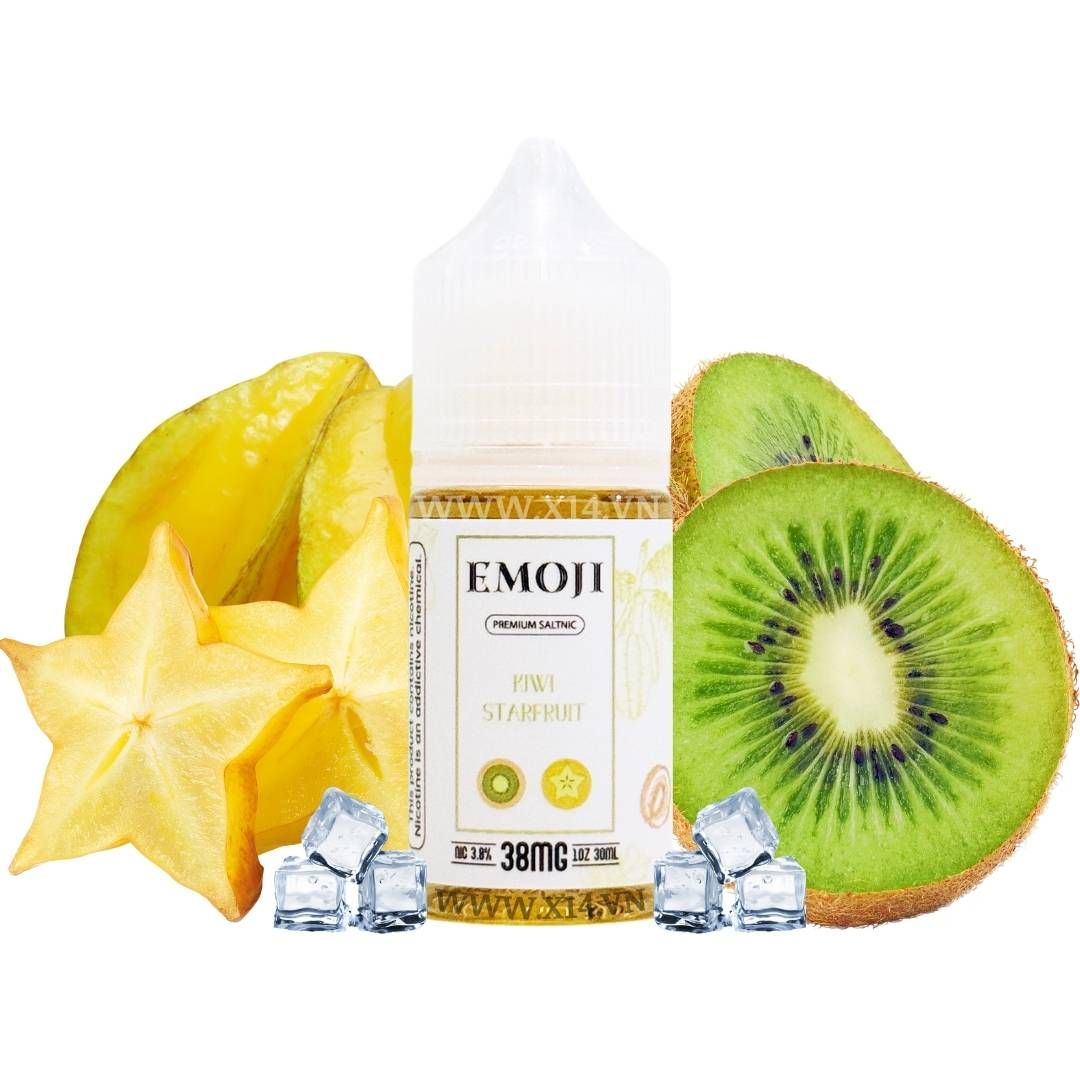 Emoji Khế Kiwi (Kiwi Starfruit) 30ml Saltnic
