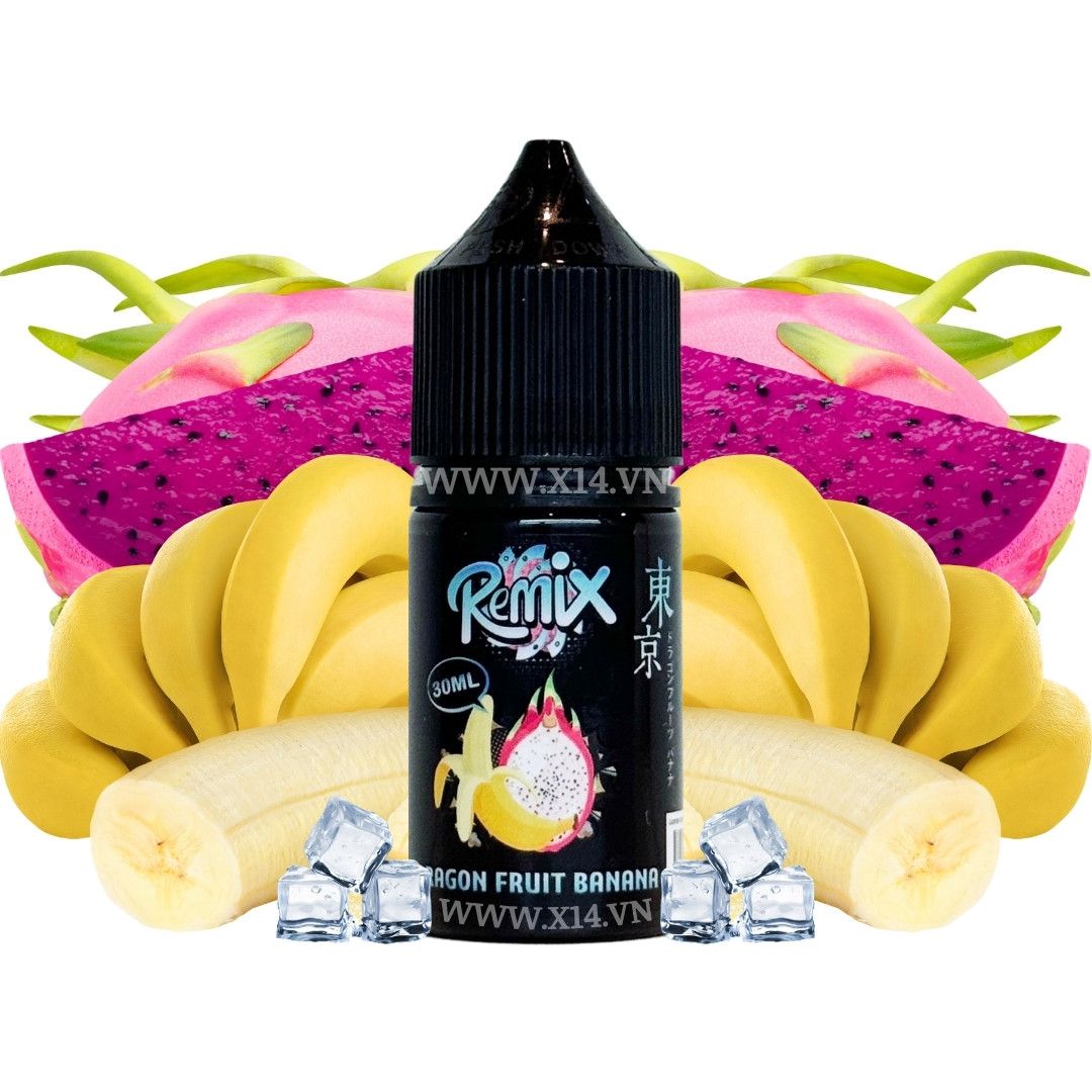 Tokyo Remix Chuối Thanh Long Siêu Lạnh (Banana Dragon Ice) 30ml Saltnic