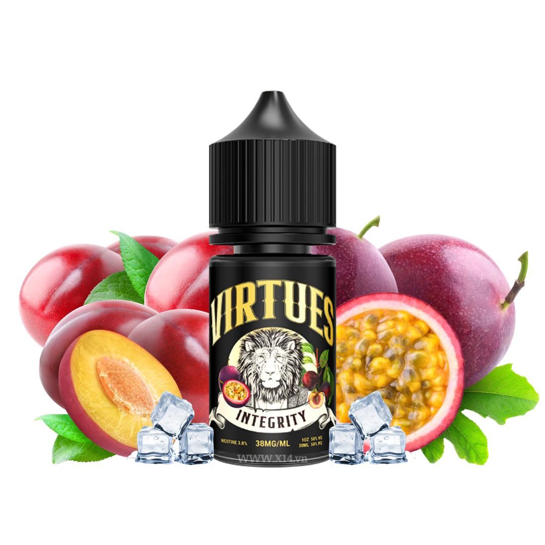 Virtues Integrity Mận Chanh Dây (Plum Passionfruit) 30ml Saltnic
