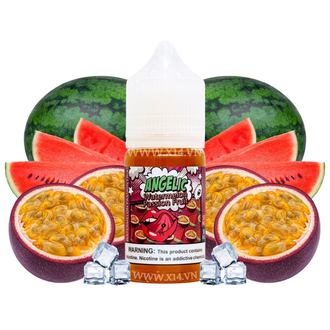 Angelic Dưa Hấu Chanh Dây (Watermelon Passionfruit) 30ml Saltnic