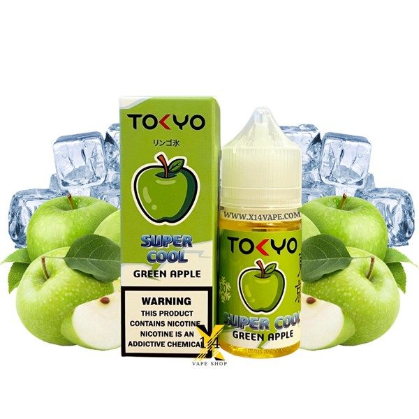 Tokyo Super Cool Táo Xanh Siêu Lạnh (Green Apple Ice) 30ml Saltnic