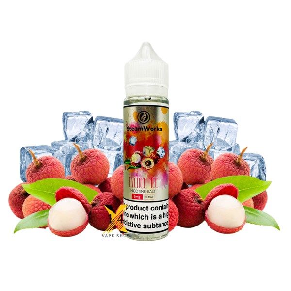 Steam Works Vải Lạnh (Lychee Ice) 60ml Freebase