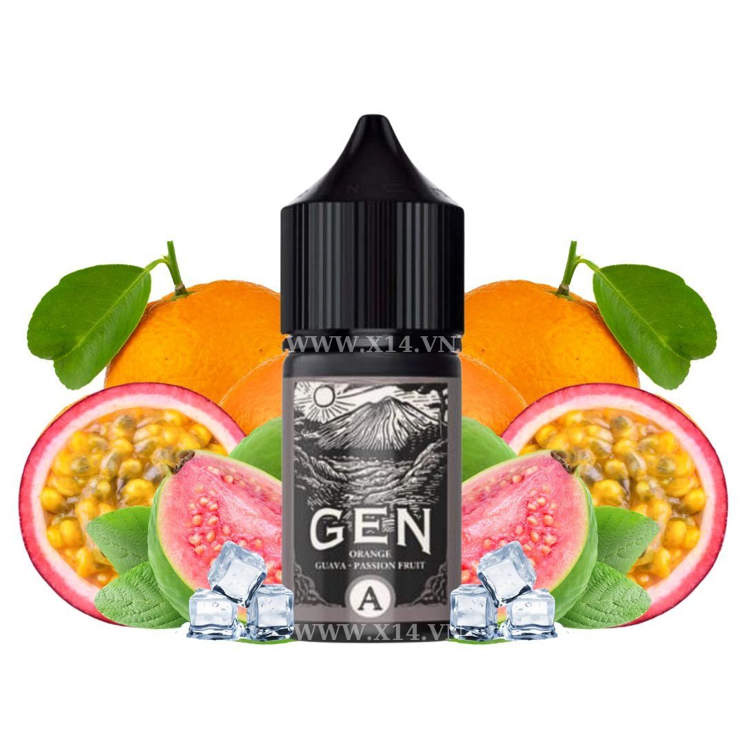 Gen A Cam Ổi Chanh Dây (Orange Guava Passionfruit) 30ml Saltnic
