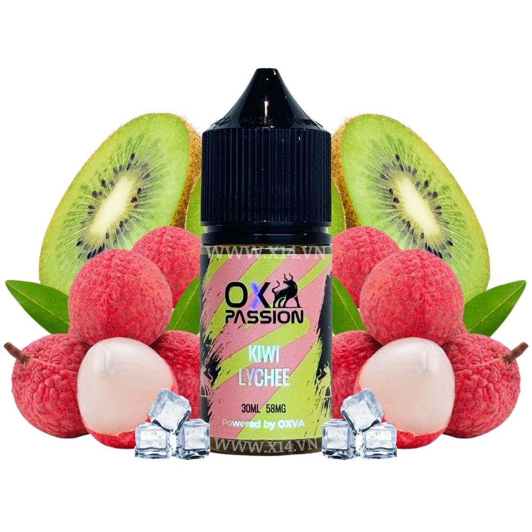 Oxpassion Kiwi Vải (Kiwi Lychee) 30ml Saltnic