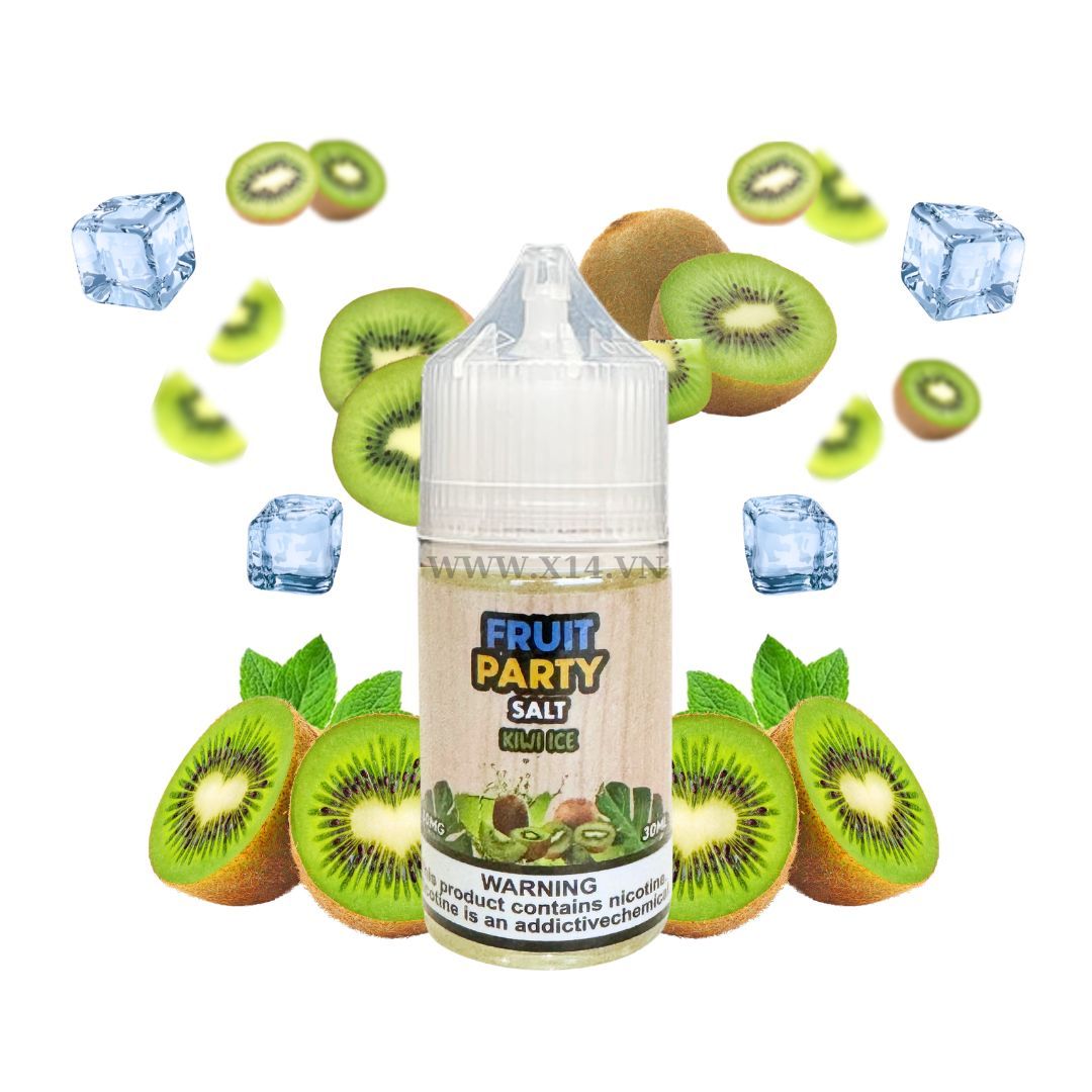 Fruit Party Kiwi Lạnh (Kiwi Ice) 30ml Saltnic