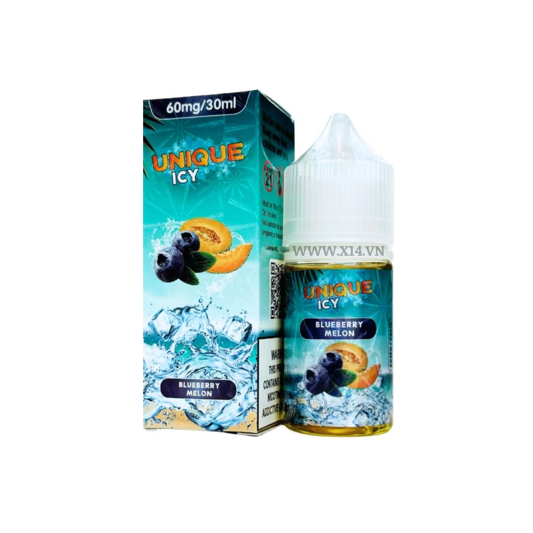 Unique Icy Việt Quất Dưa Lưới (Blueberry Melon) 30ml Saltnic