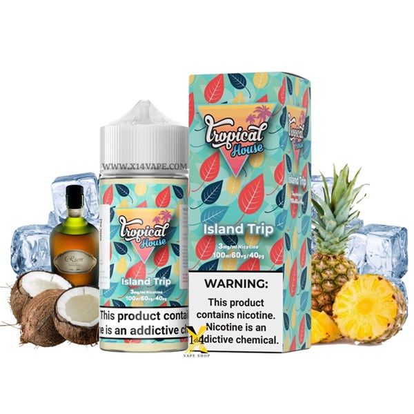 Tropical Island Trip Dứa Dừa Rượu Rum (Rum Pineapple Coconut) 100ml Freebase