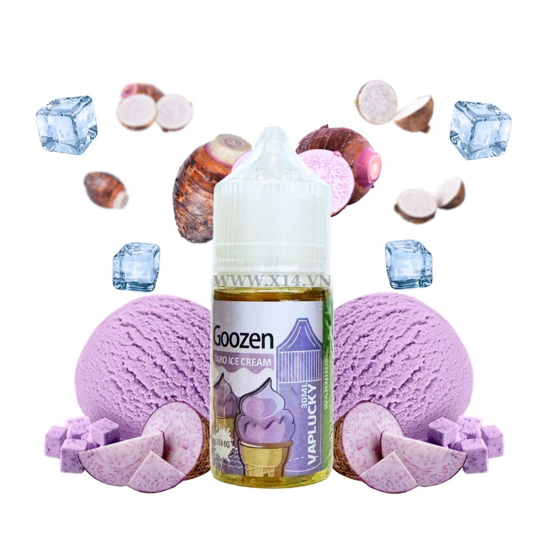 Vaplucky Goozen Kem Khoai Môn (Taro Ice Cream) 30ml Saltnic