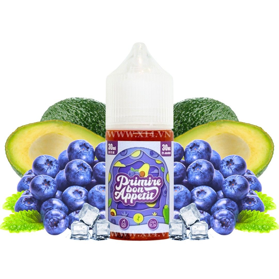 Primire Bon Appetit Việt Quất Bơ (Blueberry Avocado) 30ml Saltnic