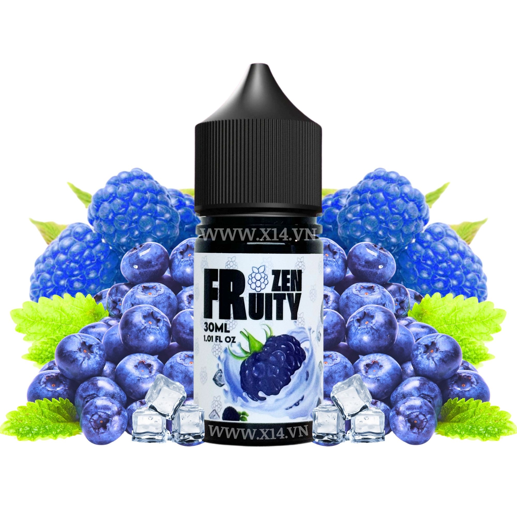 Frozen Fruity Việt Quất Mâm Xôi (Mystical Blue) 30ml Saltnic
