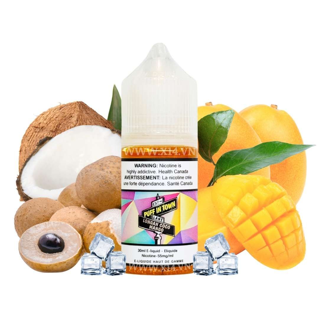 Puff In Town Xoài Dừa Nhãn (Longan Coco Mango) 30ml Saltnic