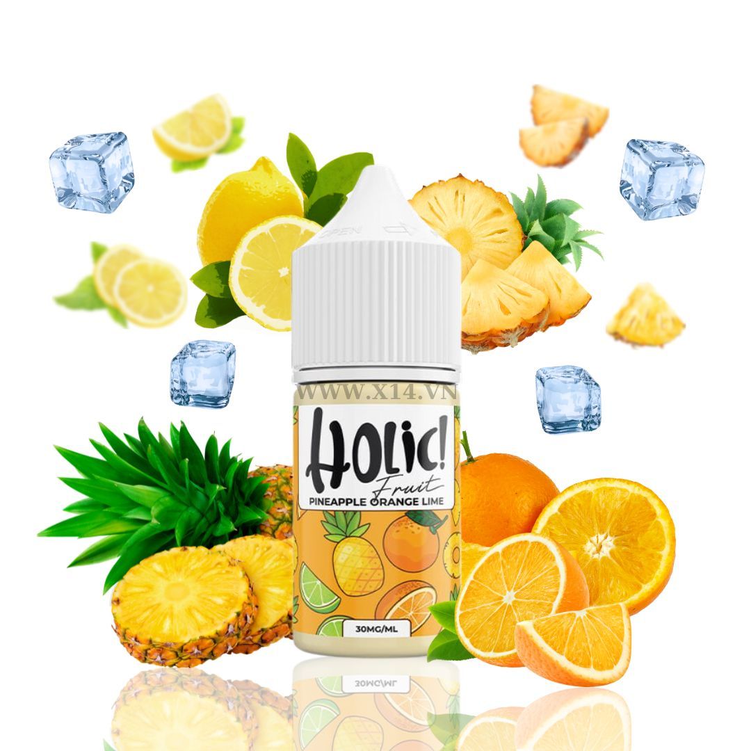 Holic Fruit Dứa Cam Chanh (Pineapple Orange Lime) 30ml Saltnic