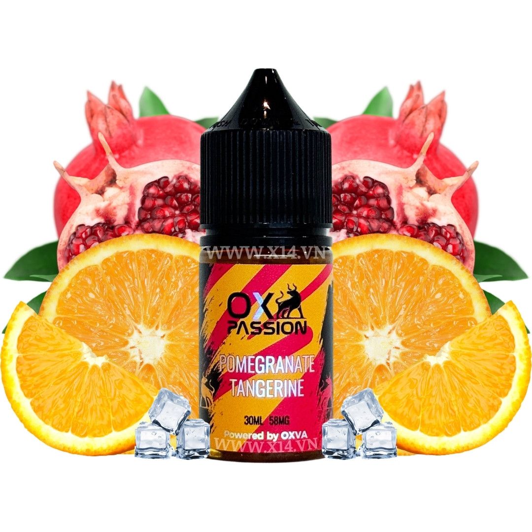 Oxpassion Quýt Lựu (Pomegranate Tangerine) 30ml Saltnic