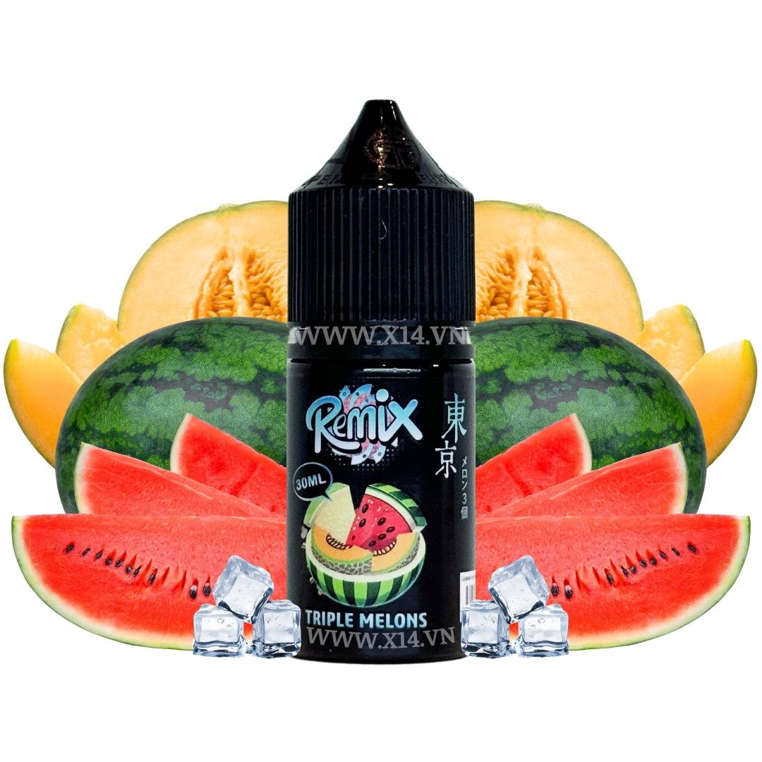 Tokyo Remix Dưa Hấu Dưa Lưới Siêu Lạnh (Triple Melon Ice) 30ml Saltnic