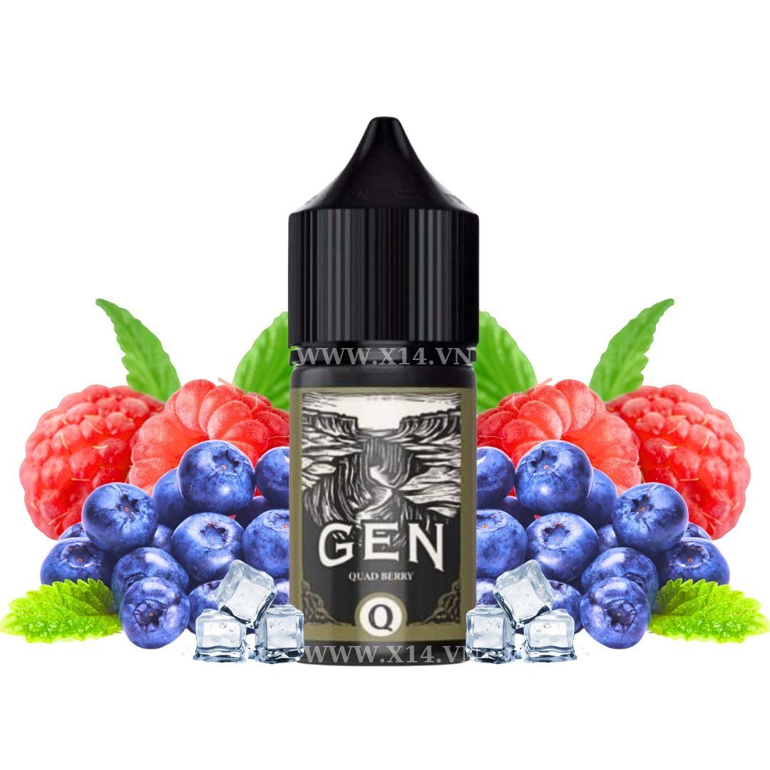 Gen Q Việt Quất Mâm Xôi (Quad Berry) 30ml Saltnic
