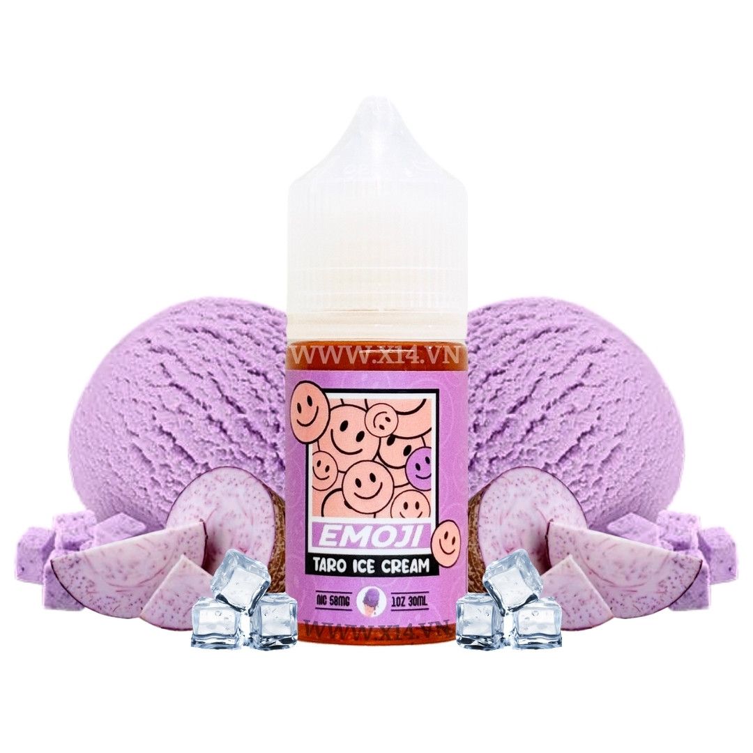 Emoji Kem Khoai Môn Lạnh (Taro Ice Cream) 30ml Saltnic