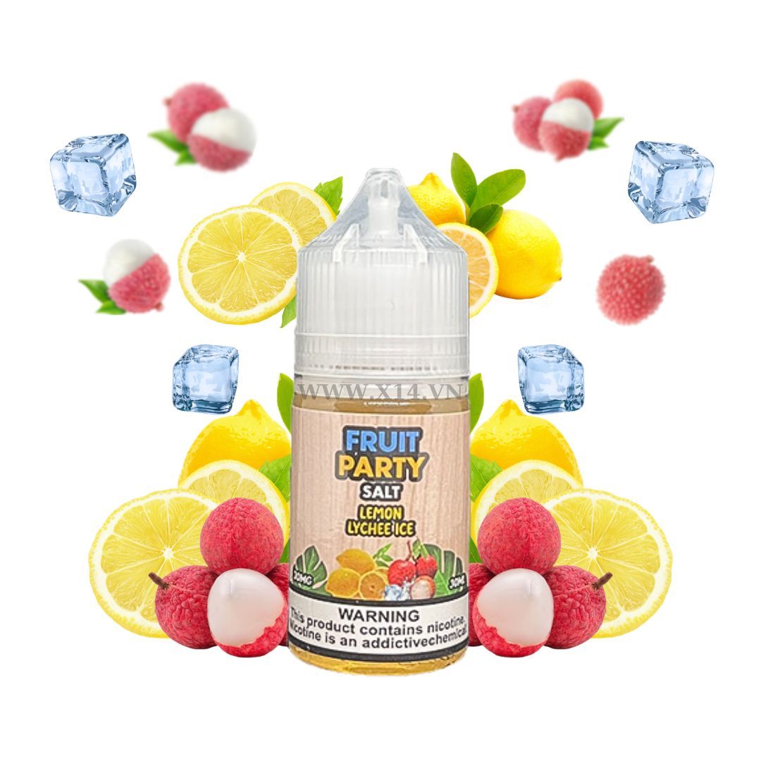 Fruit Party Chanh Vải Lạnh (Lemon Lychee Ice) 30ml Saltnic