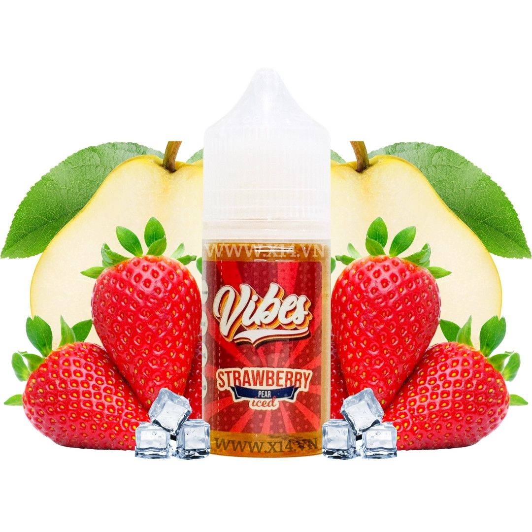 Vibes Dâu Lê Lạnh (Strawberry Pear Ice) 30ml Saltnic