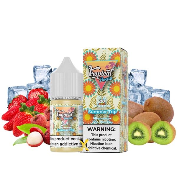 Tropical Summer Vải Dâu Kiwi (Lychee Strawberry Kiwi) 30ml Saltnic