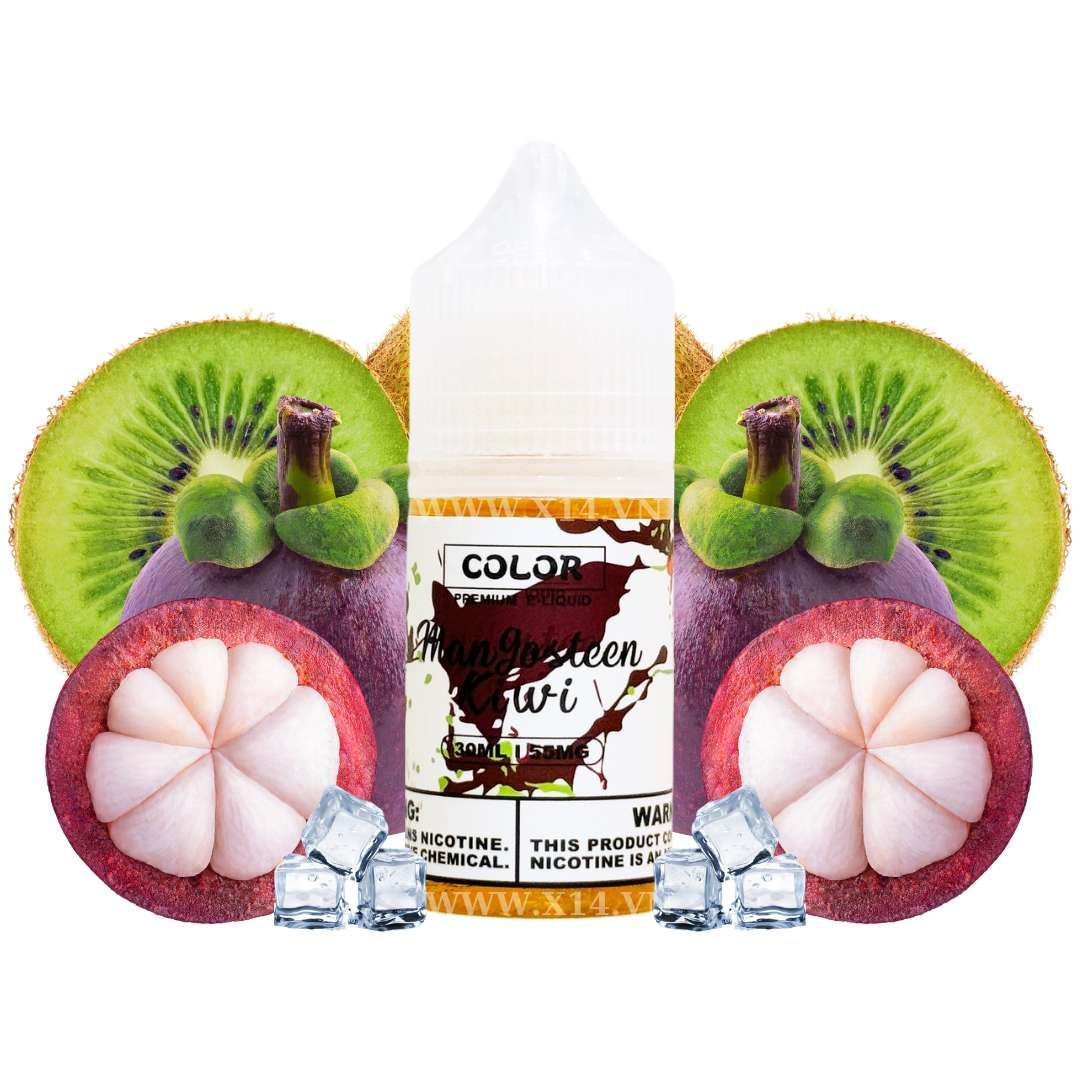 Color Măng Cụt Kiwi (Mangosteen Kiwi) 30ml Saltnic