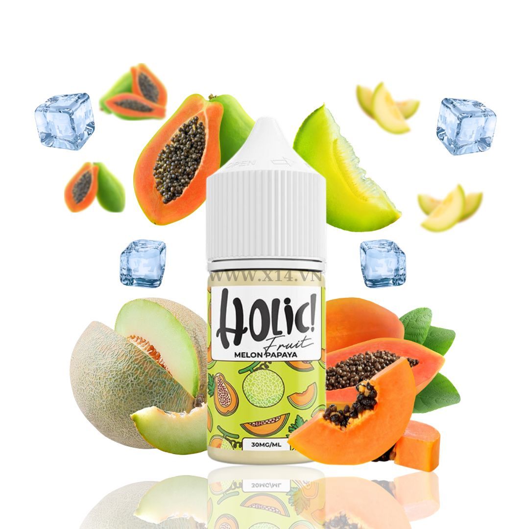 Holic Fruit Dưa Lưới Đu Đủ (Melon Papaya) 30ml Saltnic