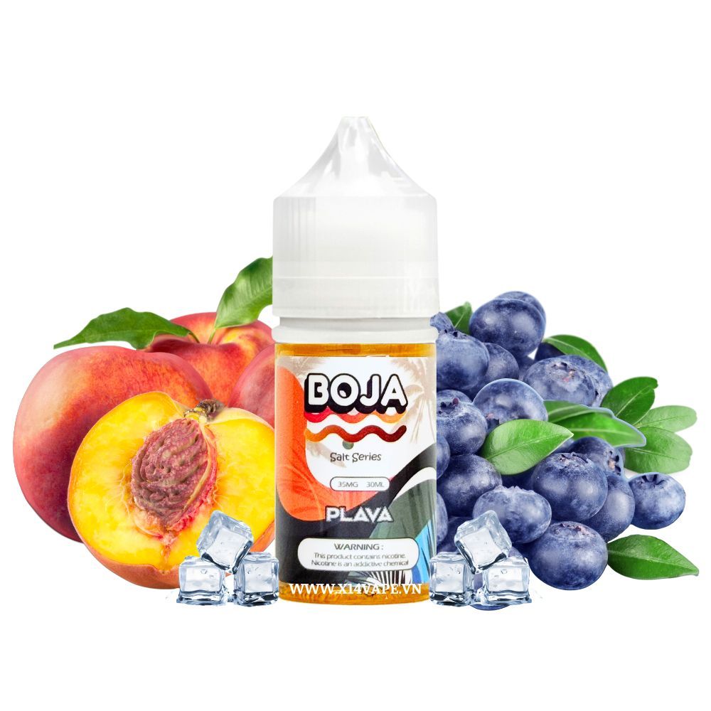 Boja Plava Đào Việt Quất (Peach Blueberry) 30ml Saltnic