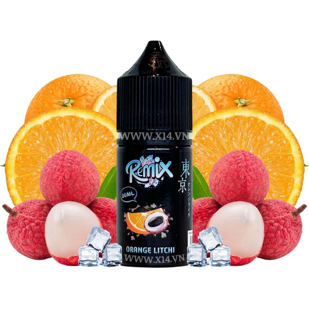 Tokyo Remix Cam Vải Siêu Lạnh (Orange Lychee Ice) 30ml Saltnic