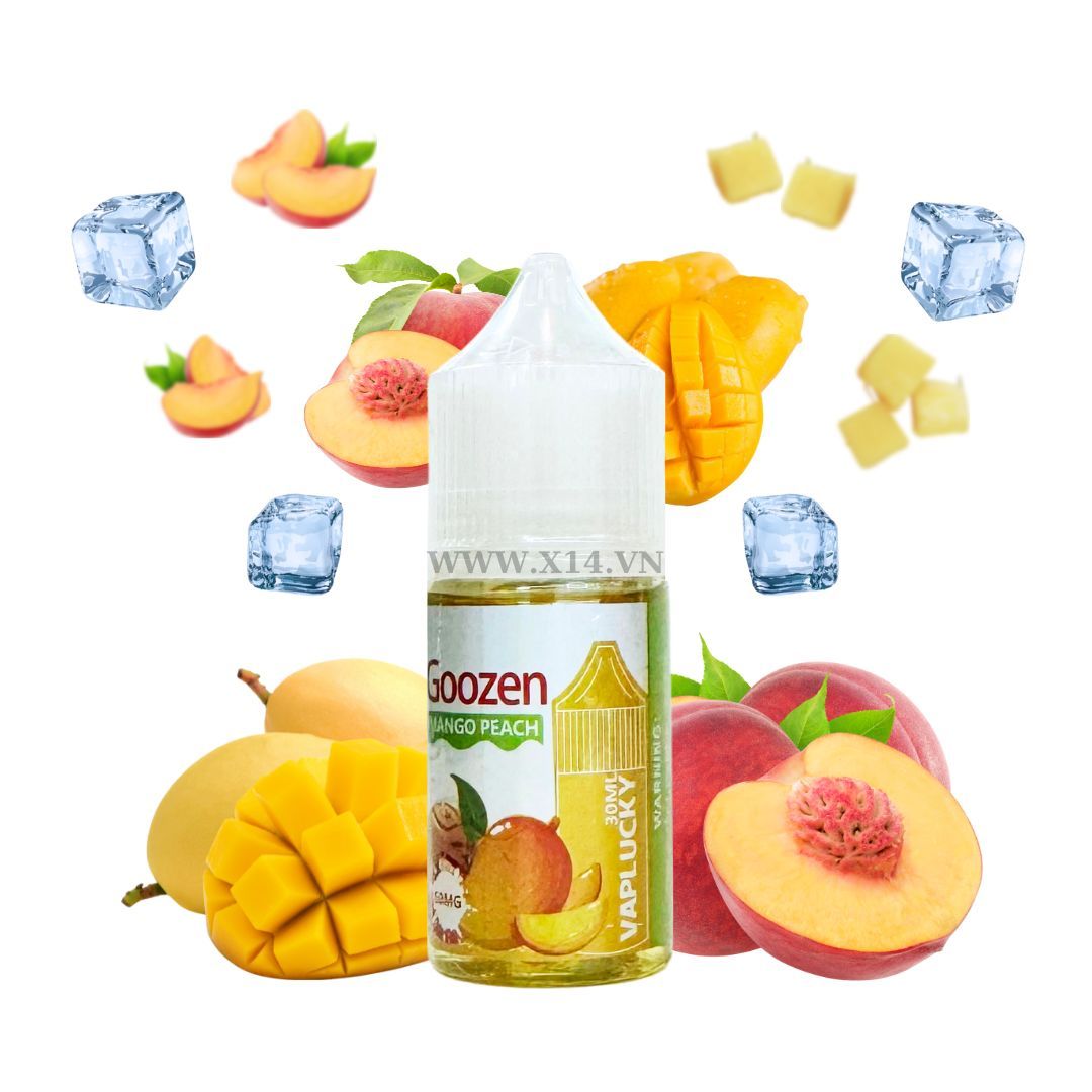 Vaplucky Goozen Xoài Đào (Mango Peach) 30ml Saltnic