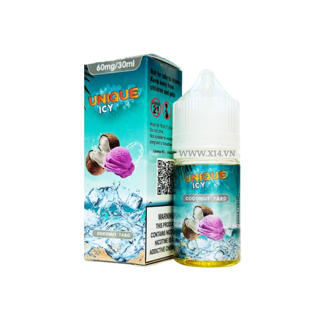 Unique Icy Dừa Khoai Môn (Coconut Taro) 30ml Saltnic