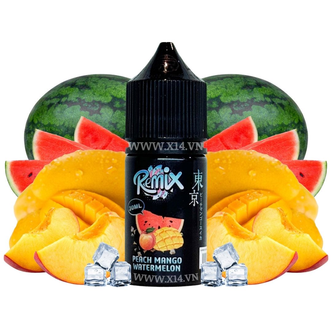 Tokyo Remix Đào Xoài Dưa Hấu Siêu Lạnh (Peach Mango Watermelon Ice) 30ml Saltnic