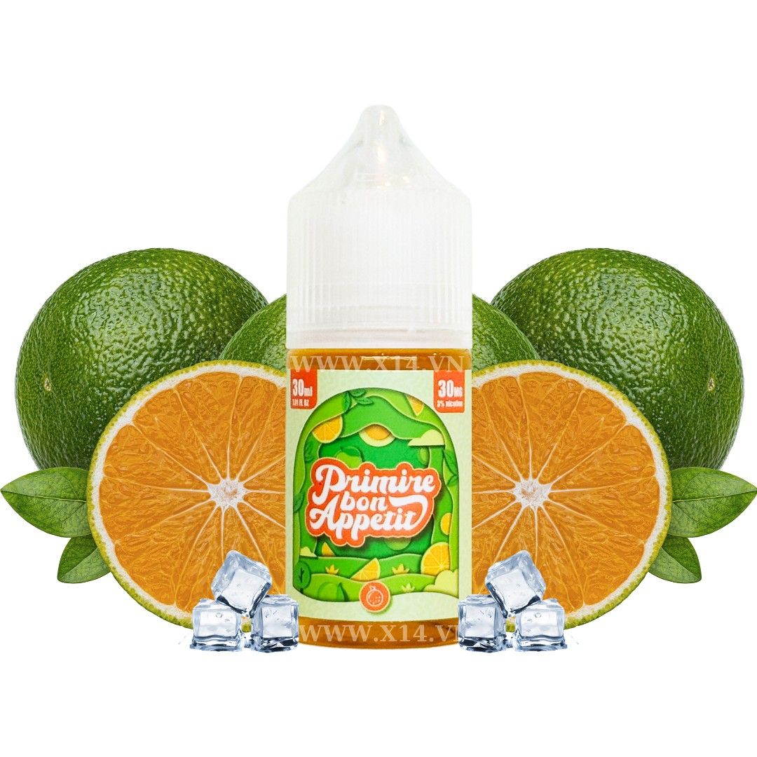Primire Bon Appetit Quýt Xanh (Green Tangerine) 30ml Saltnic