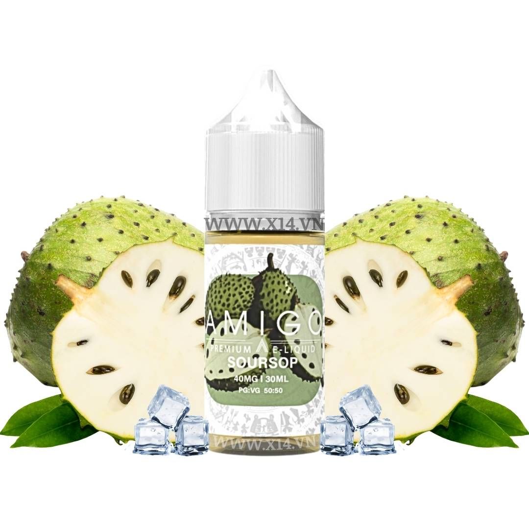 Amigo Mãng Cầu Lạnh (Soursop) 30ml Saltnic